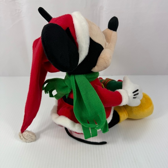 Disney Mickey Mouse Christmas Animated Singing Plush Lights 12" Works - Picture 8 of 15